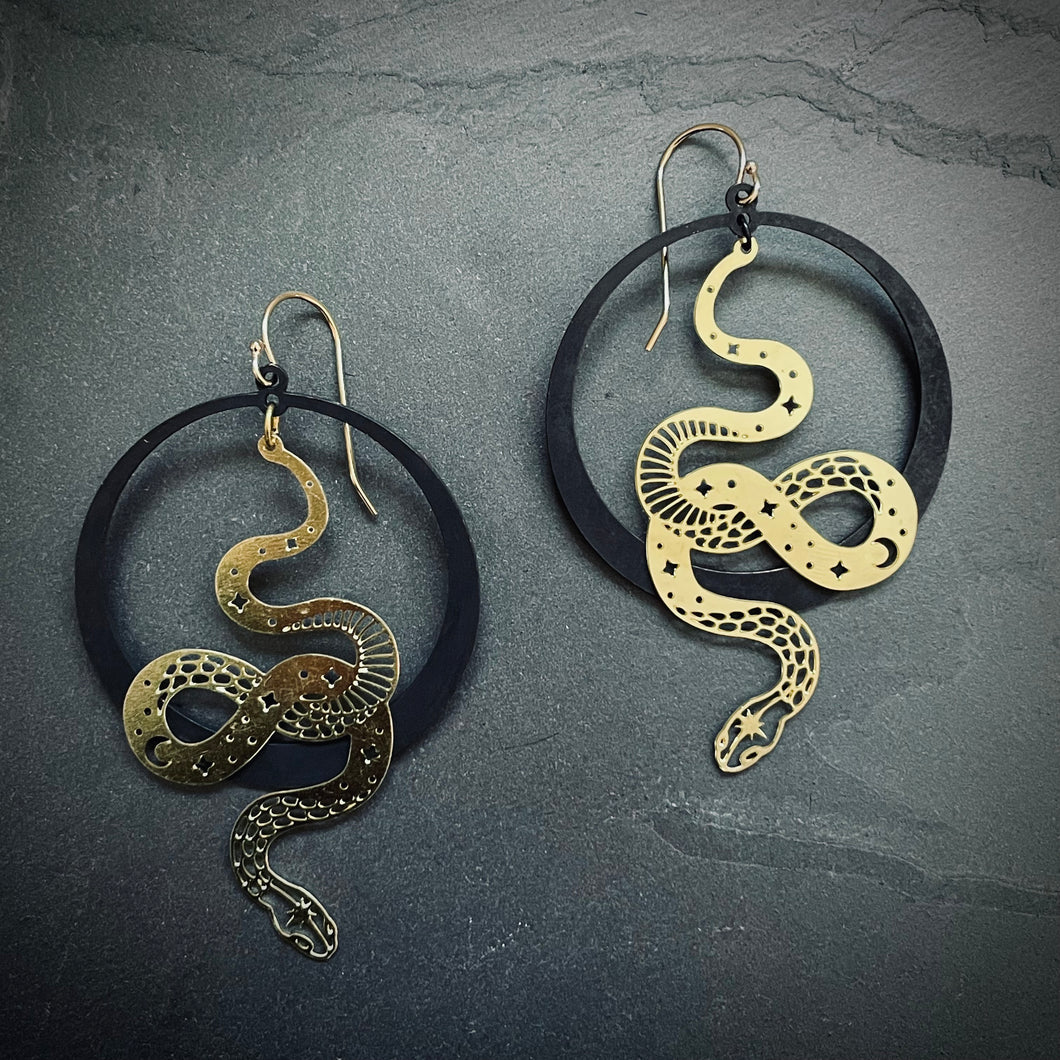 Heavenly Serpent Earrings